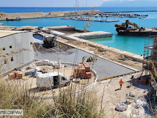 Pavimentazione del porto di Castellammare del Golfo
